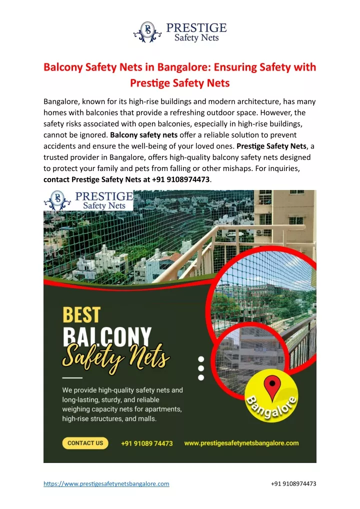 balcony safety nets in bangalore ensuring safety