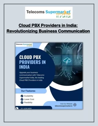 Cloud PBX Provider in India