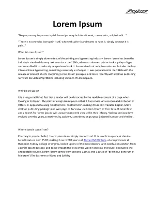 Lorem Ipsum-dummy