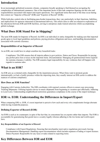 introduction