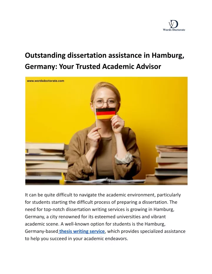 outstanding dissertation assistance in hamburg