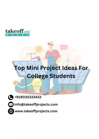 Top Mini Project Ideas For College Students-Takeoff Projects