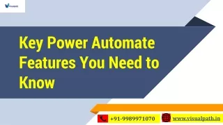key power automate features you need to know