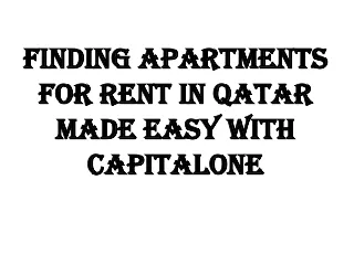 finding apartments for rent in qatar made easy with capitalone