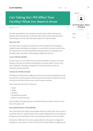 sci ivf hospital