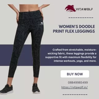 Women's Doodle Print Flex Leggings