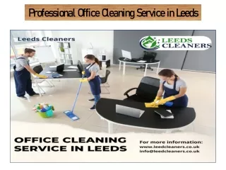 Professional Office Cleaning Service in Leeds