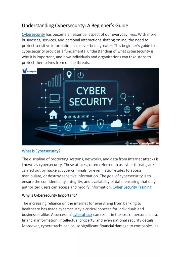 understanding cybersecurity a beginner s guide