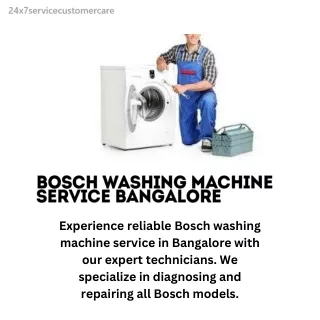 bosch washing machine service bangalore