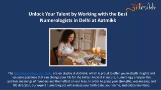 Unlock Your Talent by Working with the Best Numerologists in Delhi at Aatmikk