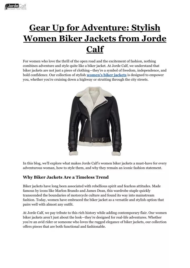 gear up for adventure stylish women biker jackets