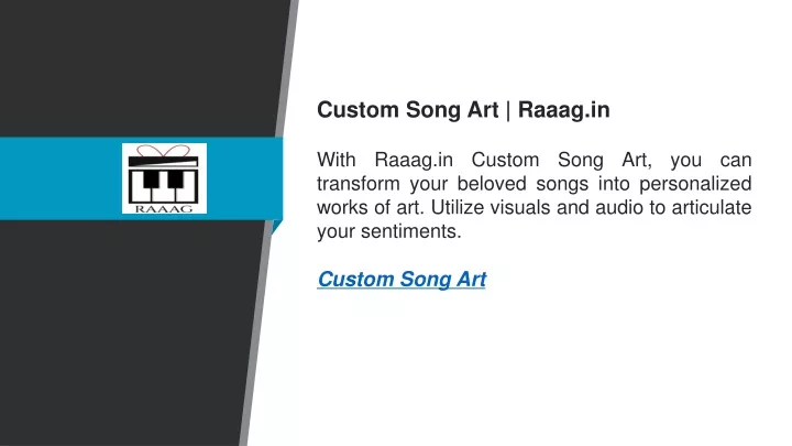 custom song art raaag in with raaag in custom