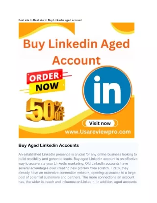 best site to best site to buy linkedin aged