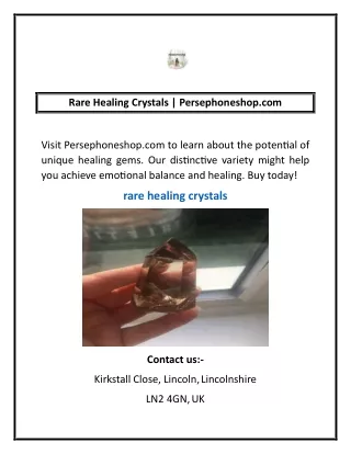 Rare Healing Crystals | Persephoneshop.com