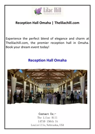 reception hall omaha thelilachill com