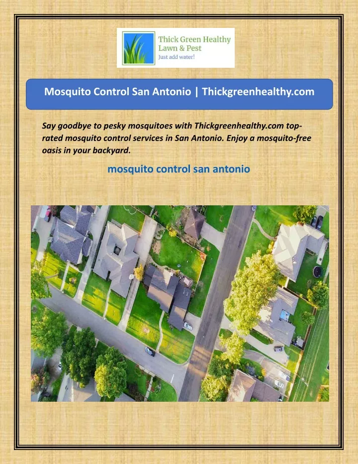 mosquito control san antonio thickgreenhealthy com