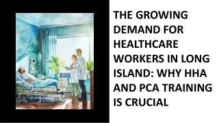 the growing demand for healthcare workers in long