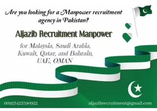 Jobs in Gulf Countries - Aljazib Recruitment Services.