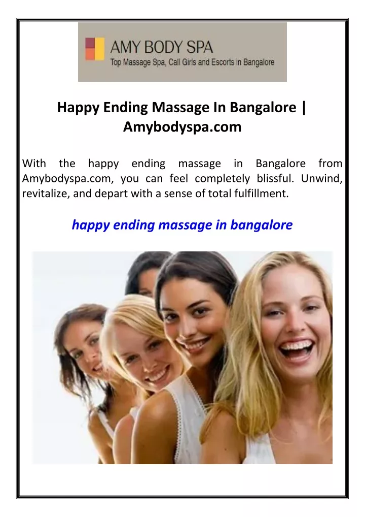 happy ending massage in bangalore amybodyspa com