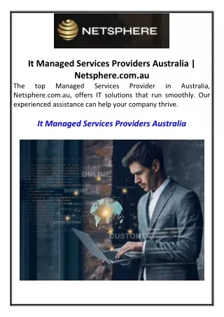 it managed services providers australia netsphere