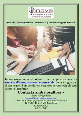 Serveis D'assegurances Comercials  Innovaassegurances.ad