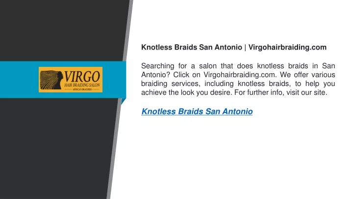 knotless braids san antonio virgohairbraiding