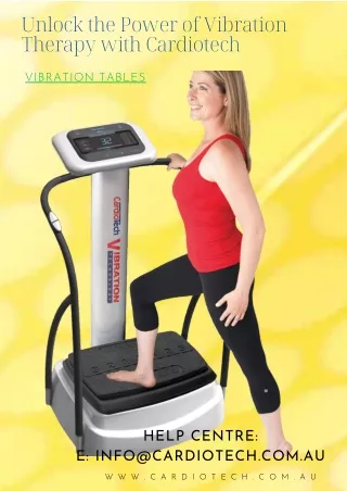 Unlock the Power of Vibration Therapy with Cardiotech