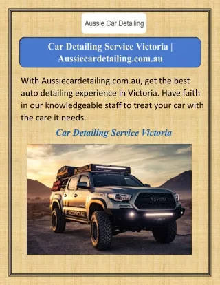 Car Detailing Service Victoria Aussiecardetailing.com.au