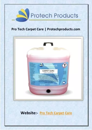 pro tech carpet care protechproducts com