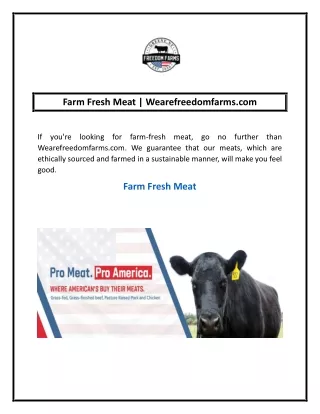 farm fresh meat wearefreedomfarms com