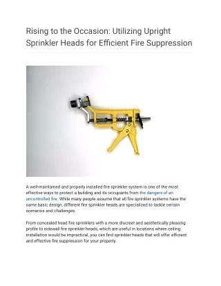 Rising to the Occasion_ Utilizing Upright Sprinkler Heads for Efficient Fire Suppression (2)