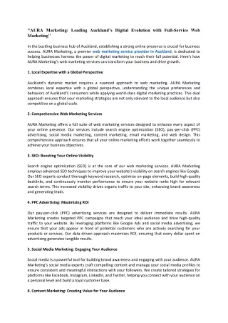 aura marketing leading auckland s digital
