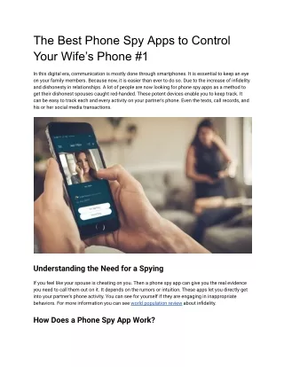How to Spy on Wife's Phone from Your Phone
