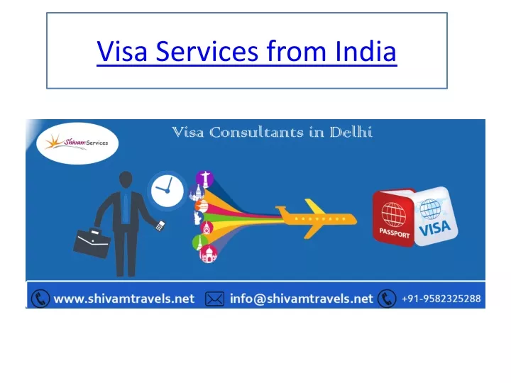 visa services from india