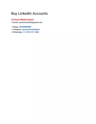 buy linkedin accounts