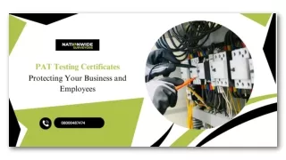 PAT Testing Certificates Protecting Your Business and Employees