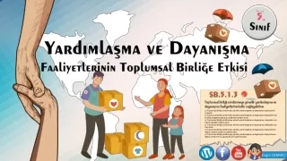 5.Sınıf : Yardımlaşma ve Dayanışma slaytı