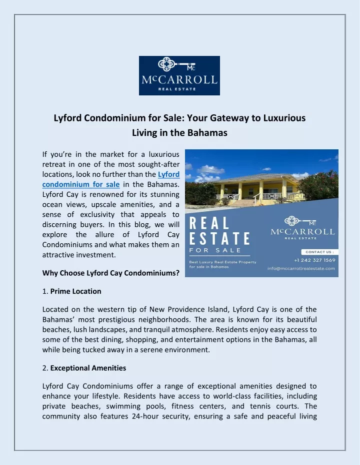 lyford condominium for sale your gateway