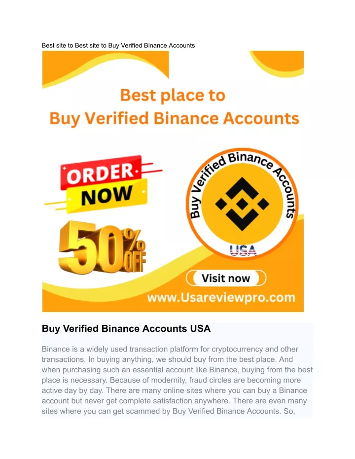 best site to best site to buy verified binance