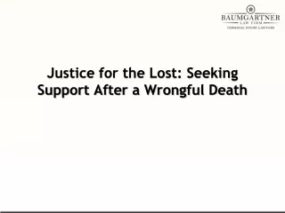 justice for the lost seeking support after