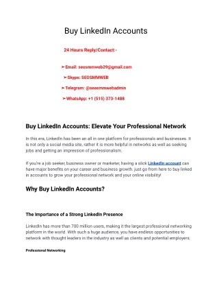 buy linkedin accounts