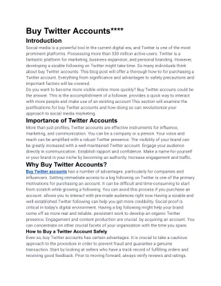 buy twitter accounts introduction social media