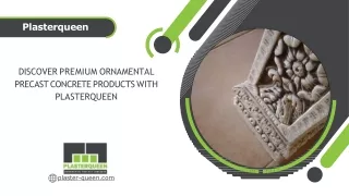 Discover Premium Ornamental Precast Concrete Products with Plasterqueen