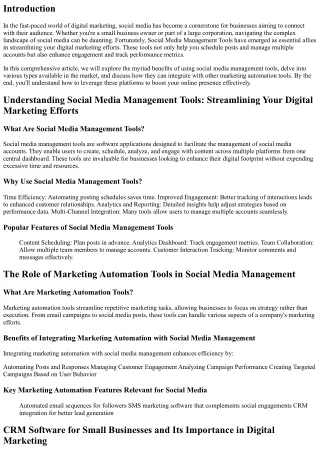 Social Media Management Tools: Streamlining Your Digital Marketing Efforts