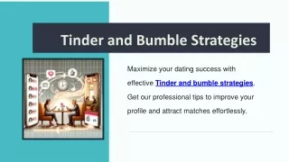 Tinder and Bumble Strategies