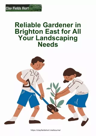 Reliable Gardener in Brighton East for All Your Landscaping Needs