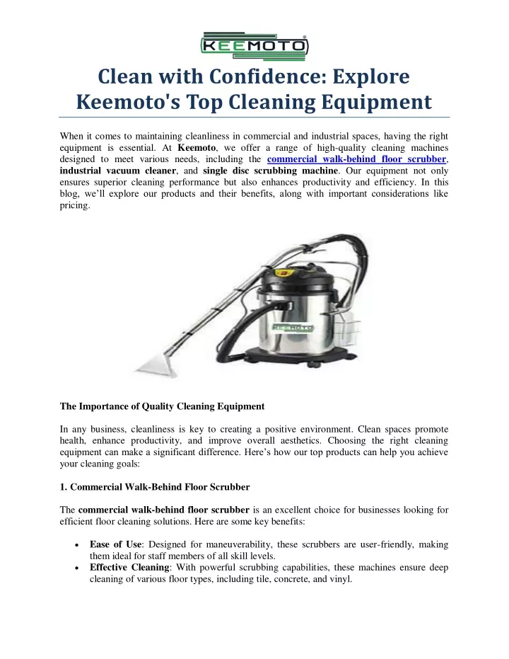 clean with confidence explore keemoto