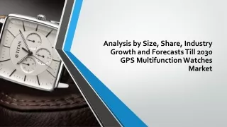 GPS Multifunction Watches Market