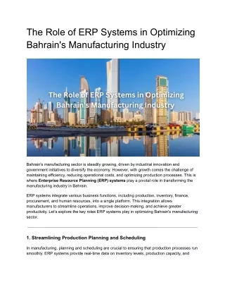 _ERP Software Bahrain
