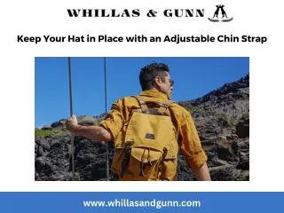 Keep Your Hat in Place with an Adjustable Chin Strap